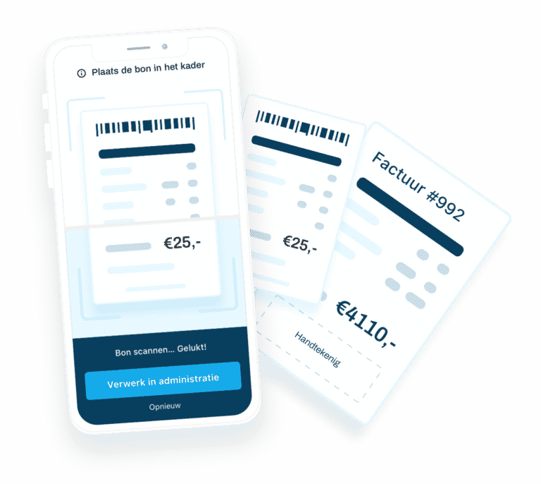 Scan je bonnetjes, facturen & offertes inscannen met je iPhone of iPad.