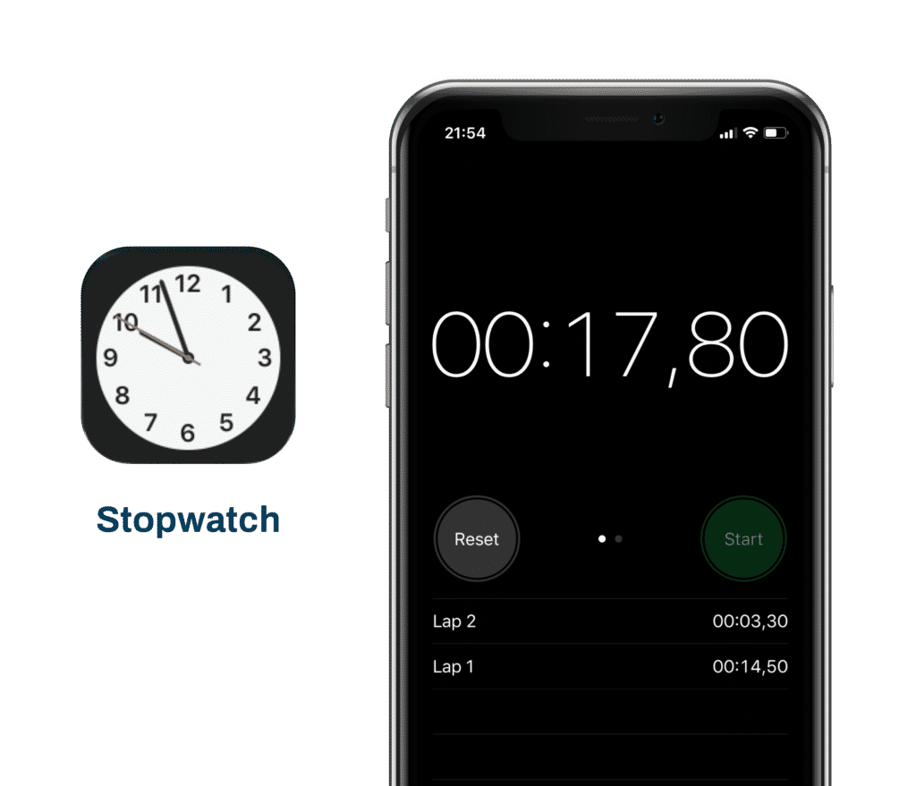 Gratis stopwatch app op je telefoon