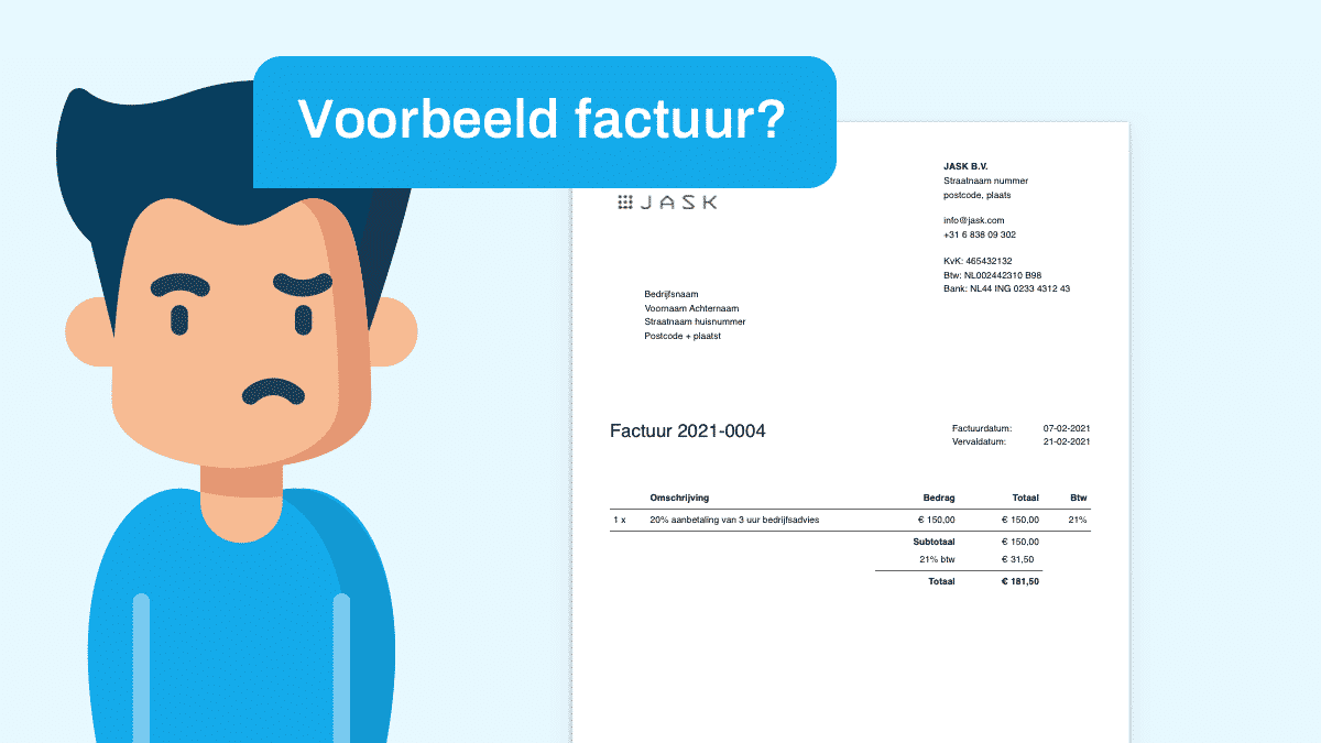 Voorbeeld factuur